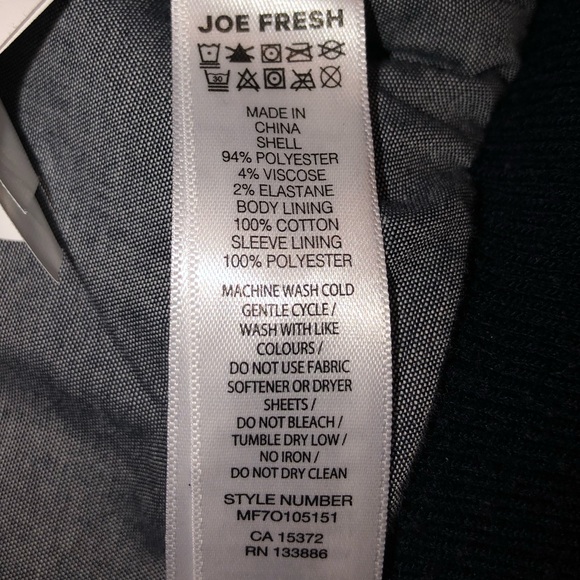 Joe Fresh | Men’s Navy Blue Jacket; Size “M” - Picture 10 of 14